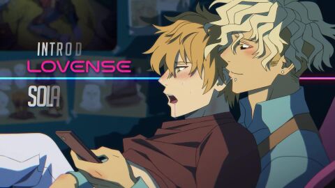 2boys advertisement animated ashersmut bedroom bedroom_setting blush clothed cum fleshlight gritted_teeth helping_hand lovesense masturbation moaning overstimulation painted_nails panting piercing remote_controlled shirt_lift smile sound sweat tagme touching video yaoi