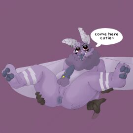 4_arms 4_eyes animal_genitalia animal_penis anthro arthropod ass blue_butt blue_penis canine_genitalia canine_penis ear_piercing fangs genitals hi_res insects lepidopteran male moth multi_arm multi_eye multi_limb penis piercing solo speech_bubble spread_legs spread_wings spreading stripes sunny_furr teeth tongue tongue_out wings