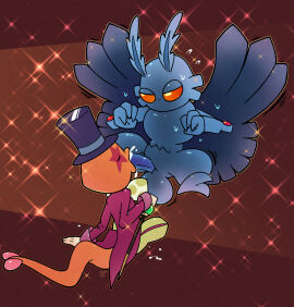 american_mythology argon_vile arthropod balls bodily_fluids cane clothing cryptid cryptozoology cum cum_in_mouth cum_inside cum_on_ground duel_monster duo fellatio flying folklore genital_fluids genitals hat headgear headwear hi_res insects lepidopteran lizard male male/male male_only metazoo midair monster moth mothman mythology nightmare_husbando north_american_mythology oral penile penis performapal_lizardraw public_domain reptile scalie sex sparkles suit sweat top_hat urban_legend yu-gi-oh!