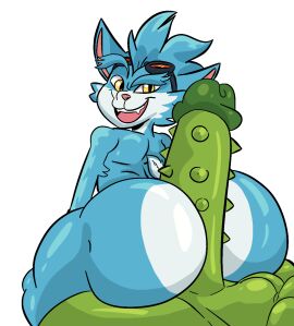 anal anal_sex anthro ass ass_focus big_ass big_butt big_penis butt_focus duo genitals grin hi_res huge_ass huge_butt huge_cock hyper hyper_ass hyper_butt hyper_genitalia hyper_penis league_of_legends male male/male nude penetration penis riot_games rumble_(lol) short_stack smile tencent unknown_artist yordle