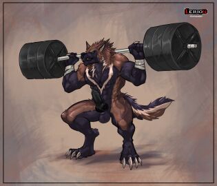 4_toes <arfang_ragnarok_fenrisulfr> abs absurd_res animal_genitalia animal_penis anthro areola balls bara barbell barbell_squats bench biceps big_balls big_muscles big_pecs big_penis biped black_claws black_finger_claws black_nose black_pawpads black_toe_claws brown_body brown_fur canid canine canine_genitalia canine_penis canis ceiling claws countershade_face countershade_fur countershade_torso countershading crouching deltoids detailed_background digital_media_(artwork) digitigrade ear_piercing ear_ring erection exercise eyebrows feet finger_claws fingerpads fingers floor fur genital_piercing genitals green_eyes green_necktie grin grinning_at_viewer gym hi_res huge_cock huge_muscles humanoid_hands inside knot knotted_penis lerionproject looking_at_viewer male male_anthro mammal mostly_nude mostly_nude_anthro mostly_nude_male muscles muscular muscular_anthro muscular_male necktie necktie_only nipples nude_workout pawpads pecs penis penis_piercing piercing pink_penis portrait prince_albert_piercing quads ring_piercing signature smile smiling_at_viewer solo tail tan_balls tan_body tan_eyebrows tan_fur tan_inner_ear teeth three-quarter_view toe_claws toes weight_rack weightlifting weights wolf workout yaoi