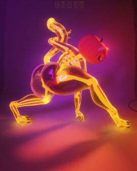 curvy_arts fortnite pumpkin_head skeleton spice_(fortnite) tagme