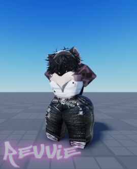 1boy 3d artist_name ass baseplate big_ass big_butt big_thighs femboy femboy_only huge_ass male roblox robloxian self_upload solo solo_focus tagme thick_ass thick_thighs watermark xr_revvie xyle_(xr_revvie)