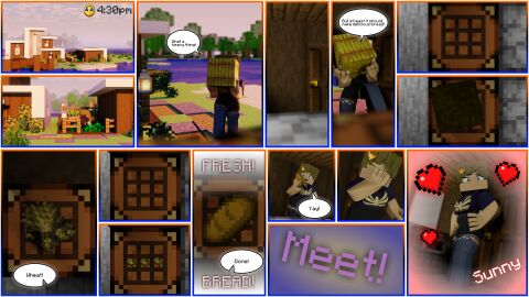 black_shorts blender blender3d blender_cycles blue_shirt blue_stockings blue_thigh_highs blue_thighhighs booty_shorts brown_hair cat_stockings cat_thighhighs cat_thighighs clothed clothed_female clothed_woman comic comic_page comic_panel comic_strip comics dolphin_shorts enigma_zxc hairclip hi_res high_quality high_resolution highres microsoft minecraft mojang original_character self_upload shirt short_hair shorts stockings sunny_(enigma_zxc) tagme thigh_highs thighhighs