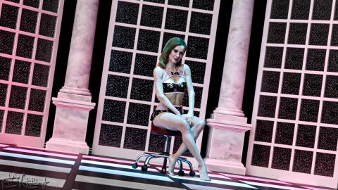 1girls 2023 3d abs breasts dutch_angle enetwhili2 female female_only mature mature_female milf seated sitting small_breasts solo solo_female