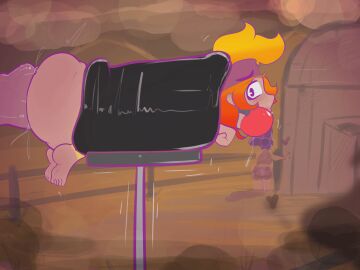 abuse amber_(brawl_stars) animated brawl_stars breeding breeding_mount breeding_mount_with_someone_inside equine equine_penis female gif horse horse_penis horsecock male penis restrained sfcompany1e_(artist) smaller_female surprised tagme zoophilia