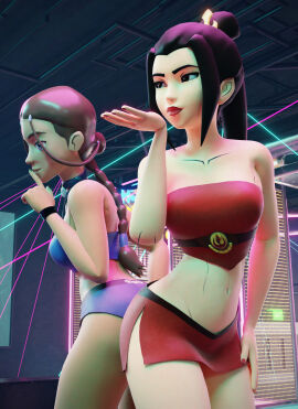 2girls 3d ass avatar_legends avatar_the_last_airbender azula big_ass big_breasts bottom_heavy breasts brown-skinned_female brown_body brown_skin bust busty chest curvaceous curvy curvy_figure dark-skinned_female dark_skin female female/female female_focus female_only fire_nation firebender hips hourglass_figure huge_ass huge_breasts human katara large_ass large_breasts legs light-skinned_female light_skin mature mature_female nickelodeon robdecado slim_waist thick thick_hips thick_legs thick_thighs thighs top_heavy voluptuous waist water_tribe waterbender wide_hips