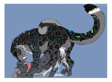 anal anal_sex animal_genitalia animal_penis anus ass ass_up balls black_body black_fur bodily_fluids closed_eyes collar cum cum_in_ass cum_inside cum_while_penetrated digital_drawing_(artwork) digital_media_(artwork) duo erection fangs felid feline_genitalia feline_penis feral feral_on_feral feral_penetrated feral_penetrating feral_penetrating_feral from_behind_position fur genital_fluids genitals grey_body grey_fur handjob hi_res larger_feral larger_male looking_pleasured male male/male male_penetrated male_penetrating male_penetrating_male mammal markings mounting open_mouth orgasm pantherine paws penetration penile penile_spines penis pinned pinned_to_ground prehistoric_species raised_tail saber-toothed_tiger sabertooth_(anatomy) scar sex sheath signature simple_background size_difference smaller_feral smaller_male smaller_penetrated smile snow_leopard spots spotted_body spotted_fur starktalon tail teeth tongue