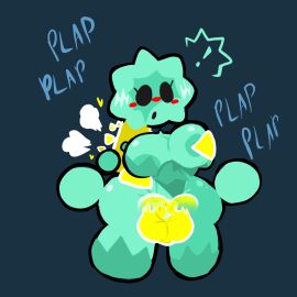 ass big_ass big_breasts big_penis breasts female from_behind groping_breasts groping_from_behind just_shapes_and_beats male moyopoto3 penis plant_(jsab) pussy small_but_hung small_dom_big_sub smaller_male straight_sex surprise_sex surprised thick_thighs triangle_(jsab) vaginal_penetration