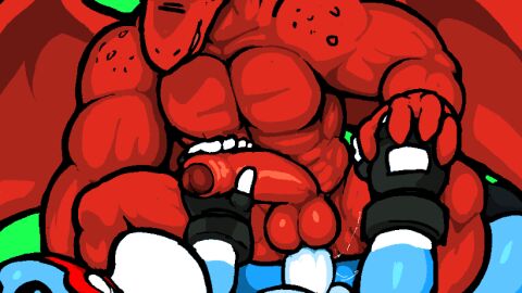 animated ass big_penis cum cum_in_ass furry gay male oh_so_hero! penis so_hero yaoi