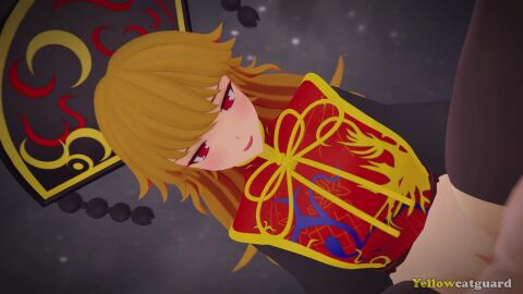 animated cowgirl_position cum cum_in_pussy cum_inside junko_(touhou) sound source_filmmaker tagme touhou touhou_project video yellowcatguard