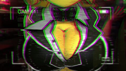 3d animated big_breasts bouncing_breasts camera_pov cryptiacurves dextrosfm glitching golden_fredina_(cally3d) looping_animation type_0