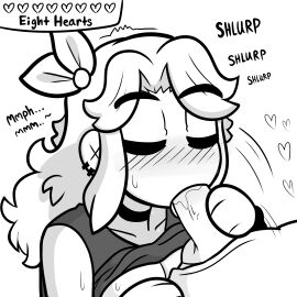 1dickgirl 1girls 2d abigail_(stardew_valley) dickgirl dickgirl/female erin_(ikeychain) fellatio female female_focus futanari ikeychain intersex monochrome oral original original_character sex sketch solo_focus stardew_valley tagme trans_woman transfem