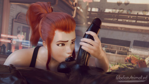 1boy 1girls 3d 3d_(artwork) alternate_version_available balls big_penis blender blender_(software) blizzard_entertainment blowjob brigitte brown_eyes cock_worship dark-skinned_male dark_skin eichenwalde_(map) european fellatio female gladionanimated hand_on_penis handjob huge_cock interracial light-skinned_female light_skin looking_at_partner looking_at_penis male oral overwatch overwatch_2 penis ponytail red_hair saliva size_queen sloppy sucking sucking_balls sucking_testicles swedish testicles vein veins veiny_penis white_body white_skin worship