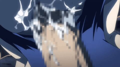 1boy 1girls animated big_breasts breasts breasts_pressed_together cum cum_between_breasts cum_on_breasts demon demon_girl demon_rape female kyonyuu_fantasy leotard light-skinned_female light-skinned_male light_skin looping_animation male paizuri penis perky_breasts post-orgasm_paizuri reverse_rape shamsiel_shahar succubus titjob