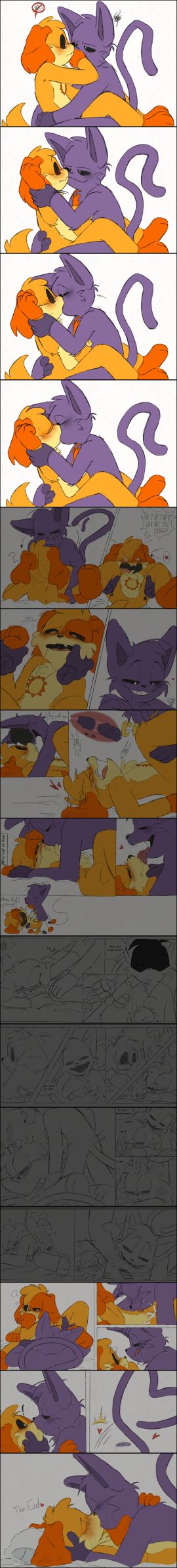 anthro anthro_on_anthro anthro_only canine catnap catnap_(poppy_playtime) critters_(poppy_playtime) dogday dogday_(poppy_playtime) doggy domestic_cat domestic_dog feline furry_only hebakawal male male/male no_humans orange_fur orange_skin poppy_playtime poppy_playtime_(chapter_3) purple_fur purple_skin sex smiling_critters tagme