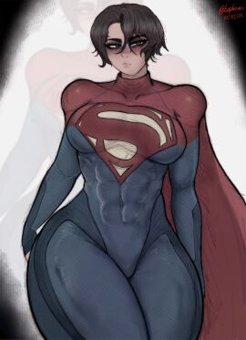 1girls abs baphoavi big_breasts black_hair breasts brown_eyes dc dc_comics dc_extended_universe dceu female female_focus female_only kryptonian large_breasts light-skinned_female light_skin looking_at_viewer short_hair supergirl supergirl_(sasha_calle) superheroine superman_(series) the_flash_(2023) the_flash_(series) thick_thighs thighs tight_clothing wide_hips