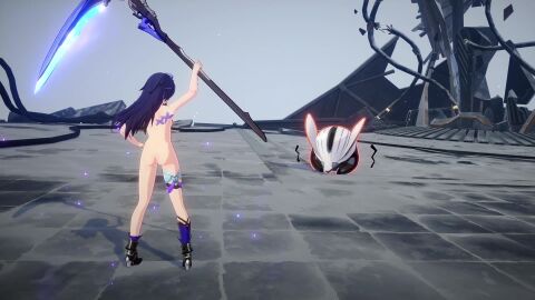 (honkai: (series) 1girls 3d female honkai honkai: long_hair medium_breasts nipples nude nude_female rail rail) seele star tagme uncensored video