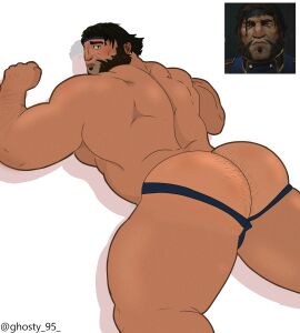 1boy ass big_ass big_butt loris_(arcane) male male_only muscular muscular_male