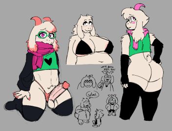 2024 anthro arm_warmers armwear ass balls bedroom_eyes big_ass big_breasts big_butt big_penis bikini bikini_top bodily_fluids boss_monster_(undertale) bottomless bovid breasts caprine clothed clothing colored_nails crop_top cum deltarune duo erection eyewear female femboy fembunns genital_fluids genitals glasses goat kneeling leaking leaking_cum legwear looking_at_viewer looking_back male male/female mammal mature_female nails narrowed_eyes partially_clothed penis presenting presenting_hindquarters ralsei scarf seductive shirt simple_background standing swimwear thick_thighs thigh_highs topwear toriel two-piece_swimsuit undertale_(series) wide_hips