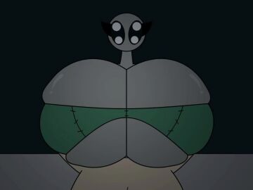 2d animated animation big_breasts gigantic_breasts huge_breasts hyper_breasts lighting notgodokay oc original_character paizuri simple spirit tagme titjob unity_(engine) video