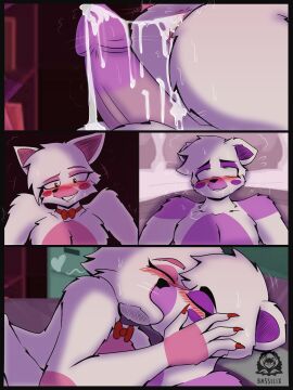 2boys after_sex anthro anthro_on_anthro bassilixxx23 comic cum cum_in_ass cum_inside five_nights_at_freddy's five_nights_at_freddy's:_sister_location freddyxfoxy funtime_foxy_(fnaf) funtime_foxy_(fnafsl) funtime_freddy funtime_freddy_(fnafsl) gay kiss kissing male