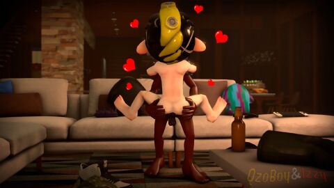 2boys abuse anal_sex ass big_penis bitch cum_in_ass dark-skinned_male dark_skin femboy gay grabbing_ass inkling izzy_(qzoboy) light-skinned_male light_skin male male_only octoling penis qzoboy splatoon splatoon_2 splatoon_3 yaoi