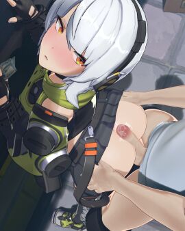 1boy 1girls 3d anby_demara ass assjob buttjob cum female female_focus hoyoverse light-skinned_female light_skin male money penis prostitution rougenine shirikoki uncensored unseen_male_face white_hair zenless_zone_zero
