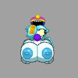 1boy 1girls animated big_breasts blue_body blue_hair brawl_stars breasts colette_(brawl_stars) cum cum_on_breasts cumshot cumshot_on_chest female ghost_squeak_(brawl_stars) inspector_colette male paizuri penis penis_between_breasts pixel_animation pixel_art pumpkinz6 squeak_(brawl_stars) titjob yellow_eyes