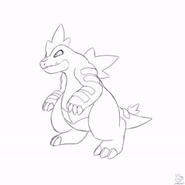 alligator ambiguous_gender animated ayaxstudio belly belly_expansion belly_inflation confusion expansion fat feraligatr game_freak hyper hyper_belly inflation nintendo pokemon pokemon_(species) pokémon_(species) scalie solo weight_gain