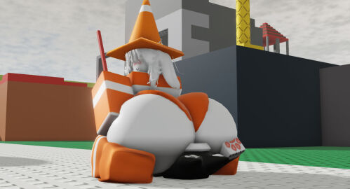 1girls 3d ass ass_smother ass_smothering big_breasts bigger_dom bigger_female breasts butt_crush buttcrush crossroads_(roblox) deviantart facesitting female giantess large_ass large_butt large_female mini_giantess orange_clothing partially_clothed roblox robloxian smaller_sub smaller_sub_bigger_dom tagme white_hair zzheb