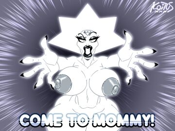 areola areolae ass big_ass big_breasts big_lips big_nipples bimbo bimbo_body bimbo_lips breasts bubble_ass bubble_butt cartoon_network diamond_(gem) diamond_authority embrace female gem_(species) gesture glowing hips koituskazam lips makeup mature_female milf nail_polish nails nails_painted nipples plump_lips pussy sharp_fingernails small_waist steven_universe teeth teeth_clenched teeth_showing thick_thighs thighs white_diamond_(steven_universe) wide_hips