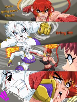 2girls animal_humanoid anthro big_ass big_breasts big_thighs breasts bust busty chest curvaceous curvy curvy_figure digital_media_(artwork) english_text female furry furry_female hips hourglass_figure huge_ass huge_breasts huge_thighs large_ass large_breasts large_thighs legs lizzy_(ninja-8004) mature mature_female multiple_females multiple_girls nina_(ninja-8004) ninja-8004 original original_character original_characters slim_waist thick thick_hips thick_legs thick_thighs thighs voluptuous waist white-skinned_female white_body white_fur white_hair white_skin wide_hips