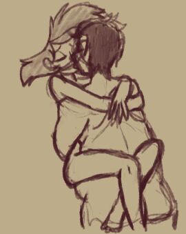 2boys angel_dust_(hazbin_hotel) gay gijinka hazbin_hotel humanization humanized husk_(hazbin_hotel) kissing male sex sketch tagme yaoi