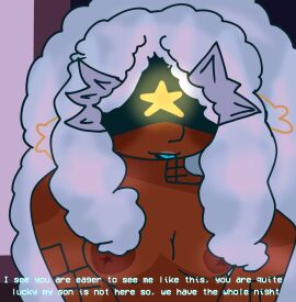 adult adults alone android big_breasts black_body blindfold blowing_raspberries blue_hair breasts breasts_out consensual curly_hair female gijinka human humanization imminent_paizuri kirby_(series) lipstick lor_starcutter milf mommy night robot robot_girl robot_humanoid smile tagme thehorneytea tits_out tongue tongue_out