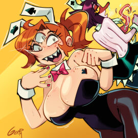 bunny_ears bunnysuit female gerph illuminarrow_(villainous) mawrasite_(villainous) official_art villainous