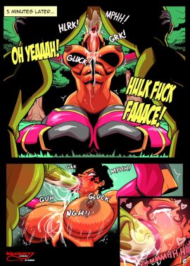 1boy 1girls ass big_ass big_breasts breasts brown-skinned_female brown_body brown_skin bruce_banner bust busty chest cock_drunk cum cum_drunk cum_in_mouth curvaceous curvy curvy_figure dark-skinned_female dark_skin digital_media_(artwork) face_fucking fellatio female female_focus green-skinned_male green_body green_skin groove1121 hero heroine hips hourglass_figure huge_ass huge_breasts hulk hulk_(series) human iron_man_(series) ironheart large_ass large_breasts legs loving_it male marvel marvel_comics mature mature_female naughtycomix page_6 penis riri_williams superhero superheroine the_insatiable_hulk_(comic) thick thick_hips thick_legs thick_thighs thighs voluptuous voluptuous_female waist wide_hips