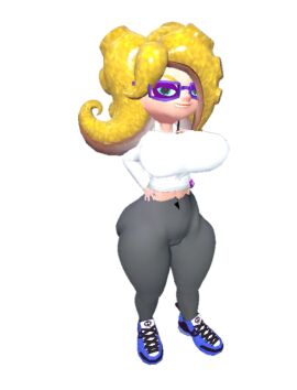 3d fan_character female kaibernation kira_the_octoling octoling octoling_girl splatoon thick