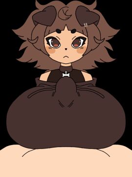 1boy 1girls 3:4 animated animated_gif beat_banger boobjob breasts brown_eyes brown_hair busty_teenager clothed clothed_sex clothing female gif gigantic_breasts handsfree_paizuri huge_boobs huge_breasts light-skinned_female light-skinned_male light_skin looking_at_viewer male male/female mimi_(typh) paizuri paizuri_lead_by_female paizuri_under_clothes paizuri_with_gigantic_breasts pov pov_male pov_paizuri straight teenager titjob transparent_background typh vertical_video