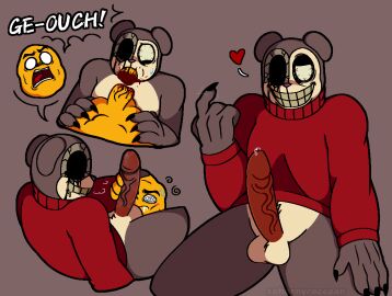 after_blowjob after_oral beckoning biting_penis blood_drip blowjob blush brainrot breath_cloud brown_fur cum cum_in_mouth dizzy dizzy_eyes drooling drooling_cum eating_penis evil_max_(max_design_pro) fnf_mods friday_night_funkin friday_night_funkin_mod gegagedigedagedago gesture gore haplorhine heart huff huffing inviting inviting_to_sex male male_focus male_only male_ryona markings markings_(fur) max_(max_design_pro) max_design_pro monkey monkey_boy monkey_humanoid mouth_drool nervous_sweat no_pants no_shirt nugget nugget_(max_design_pro) ouch penis penis_biting penis_in_mouth penis_out precum precum_on_penis primate red_sweater screaming screaming_in_pain self_upload showing_off simple_background smile smiling smirk smirking smug smug_face smug_grin sohornyraccoon sweat sweatdrop sweater teeth teeth_showing topless twiddlefinger watermark yaoi youtube youtube_shorts