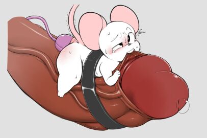 anal anal_sex anthro anthro_focus anthro_penetrated anus belt bite biting_another biting_partner black_eyes black_nose blush bodily_fluids bondage bound brown_body brown_penis brown_skin dark_body dark_penis dark_skin disembodied_penis duo emanata erection extreme_size_difference eyebrows feet fingers flash_emanata foreskin foreskin_bite genital_fluids genitals glans grey_background human human_on_anthro humanoid_genitalia humanoid_penis interspecies koratkat large_insertion larger_human larger_male looking_pleasured lying male male/male male_anthro male_human male_on_anthro male_on_human male_penetrated mammal mostly_offscreen_character mostly_offscreen_human mostly_offscreen_male mouse murid murine nude nude_anthro nude_male object_in_ass on_front on_penis one_eye_half-closed partially_retracted_foreskin penetration penis pink_anus pink_blush pink_ears pink_tail precum precum_bubble raised_eyebrow raised_tail red_glans retracted_foreskin rodent sex_toy sex_toy_in_ass sex_toy_insertion simple_background size_difference smaller_anthro smaller_male solo_focus sweat tail teapot_(body_type) tears teeth thick_thighs three-quarter_view toes uncircumcised vein veiny_penis vibrator vibrator_in_ass white_body