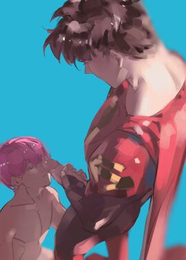 2boys dc dc_comics duo duo_focus gay jay_nakamura jon-el jonathan_kent male male_focus male_only penis penis_on_face superboy superboy_(jonathan_kent) superman_(series) yaoi