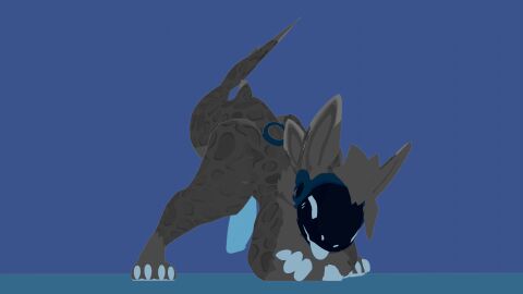 4_ears animated anthro ass ass_up big_ass big_butt big_penis black_body black_fur blep blush closed_eyes dick_swing femboy fish fur genitals hi_res hip_sway jack-o'_pose jinxit komps machine male male_only marine multi_ear paws penis penis_sway pose protogen shark solo starberryslut swaying tail_swing thick_thighs tongue tongue_out