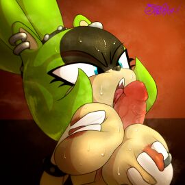 2d big_penis blue_eyes breast_grab breast_squeeze breast_squish breasts breasts_out cream_fur digital_media_(artwork) ear_ring earring furry furry_ears furry_female furry_only gloves green_fur green_hair human human_male human_on_anthro idw_comics idw_publishing licking licking_penis mobian mobian_(species) mobian_tenrec nipples open_mouth paizuri paizuri_fellatio penis png rhy-c self_upload sharp_teeth sonic_(series) sonic_the_hedgehog_(comics) sonic_the_hedgehog_(idw) sonic_the_hedgehog_(series) steam steaming_body steamy steamy_breath surge_the_tenrec sweat sweatdrop sweating sweaty sweaty_body sweaty_breasts tenrec titjob tits_out tongue tongue_out uncensored unknown_male watermark white_gloves