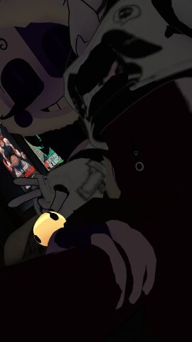 3d bonfie bonnie_(cally3d) bonnie_(fnaf) bottomless female five_nights_at_freddy's fnaf handjob holding_penis idkkkandroid male moondrop penis vrchat