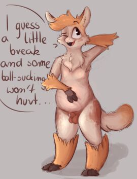 absurd_res alpaca anthro belly blush bodily_fluids camelid catsnotart chest_fur cum fluffy fluffy_chest fluffy_hair fluffy_tail genital_fluids genitals hair hi_res hooves leaking_cum leaking_precum male mammal nude olli_(braeburned) one_eye_closed open_mouth penis precum slightly_chubby solo speech_bubble standing tail text tuft