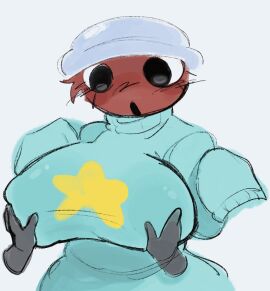 :0 animated big_breasts breasts dandy's_world deiwuuu disembodied_hands female gif gigantic_breasts gigi_(dandy's_world) hand_on_breast hands_on_breasts playing_with_breasts questionable_consent roblox roblox_game self_upload tagme touching_breast