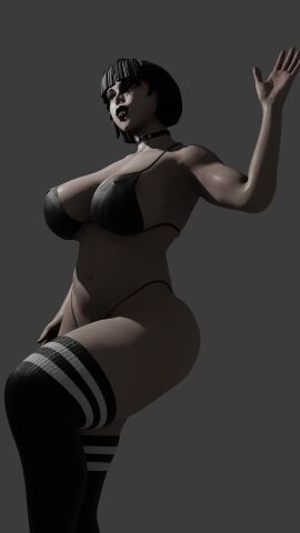 3d ass big_ass big_breasts big_butt breasts female goth goth_girl mgsnak239