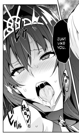 1girls ahe_gao aroused blackened_aki blue_eyes blush drooling female horny horny_female in_heat jewelry light-skinned_female light_skin long_hair maken-ki! mature_female mind_broken mind_control nijou_aki open_mouth orgasm pleasure_face sweat takeda_hiromitsu tongue_out