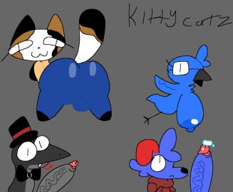 anthro armless ass avian beak big_ass big_breasts big_butt big_penis big_tail bird black_body black_bow_tie black_clothing black_fur black_hat black_headwear black_shirt black_spots black_topwear blue_body blue_clothing blue_feathers blue_footwear blue_fur blue_shoes bodily_fluids bow_tie breasts bulge calico_cat canid canine canis claws clothing cum cum_drip domestic_cat domestic_dog dripping eyelashes eyewear feathered_wings feathers felid feline felis female flying footwear fur genital_fluids genitals glasses grey_body grey_scales group hat headgear headwear hi_res huge_ass huge_breasts huge_butt huge_cock huge_tail jacket kittycatz looking_at_viewer looking_up macaw male male/female mammal mocha_(kittycatz)_luca_(kittycatz)_cain_(kittycatz)_haiti_(kittycatz) mouth_closed neotropical_parrot open_mouth orange_body orange_fur orange_spots parrot penis red_body red_clothing red_fur red_hat red_headwear red_jacket red_topwear reptile scales scalie shirt shoes short_legs snake spix's_macaw spots spread_legs spreading standing stick_legs tail teeth_showing tongue tongue_out topwear true_parrot watermark white_body white_fur wings